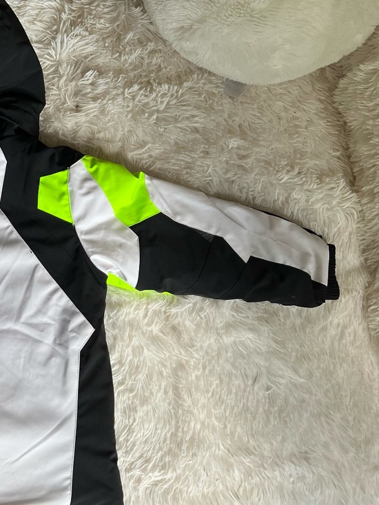 Black and White Spider ski Jacket with Neon Accents - Picture 4 of 7